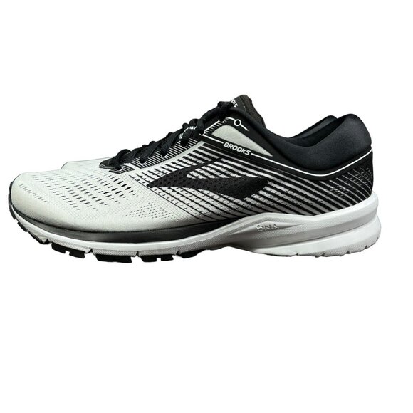Brooks Launch 5 White Black Running Shoes Men\'s Size 13 D